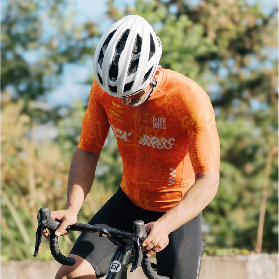 ROCKBROS サイクリングウェア サイクルジャージ メンズ メッシュ 半袖