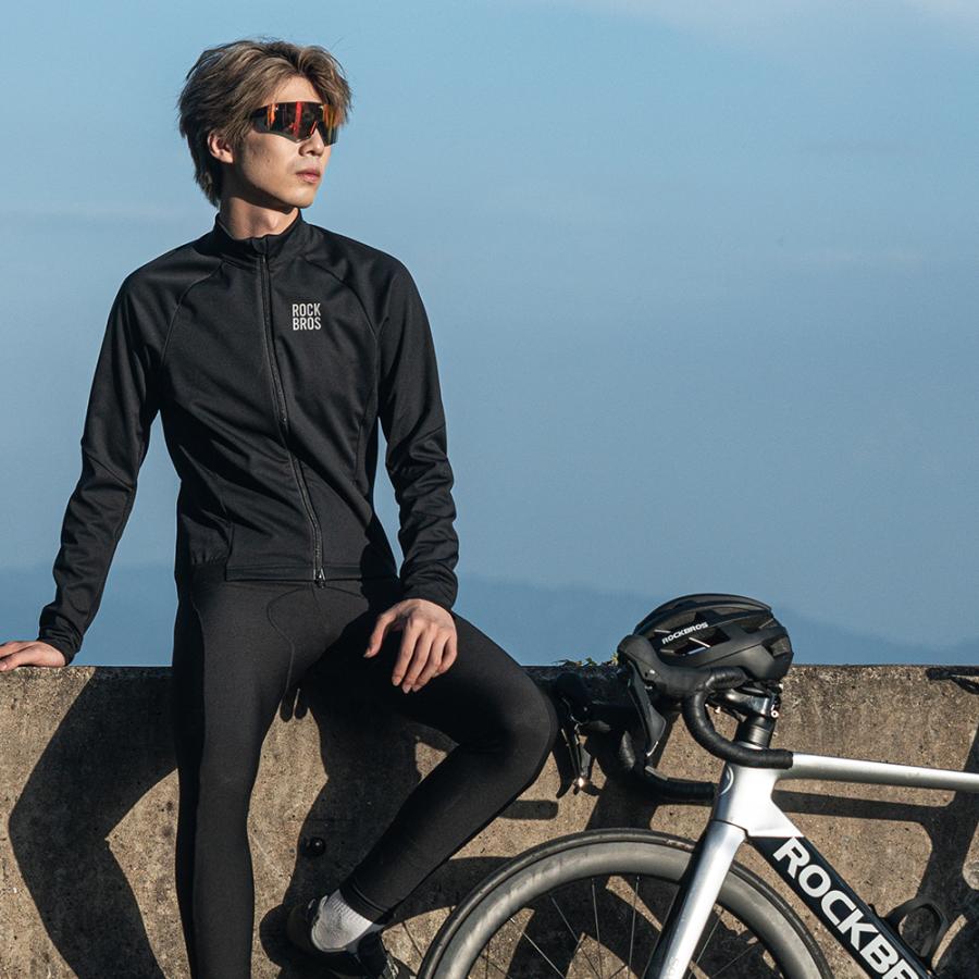 ROCKBROS サイクリング ジャージ ジャケット 上着 長袖 ロング 春 秋冬