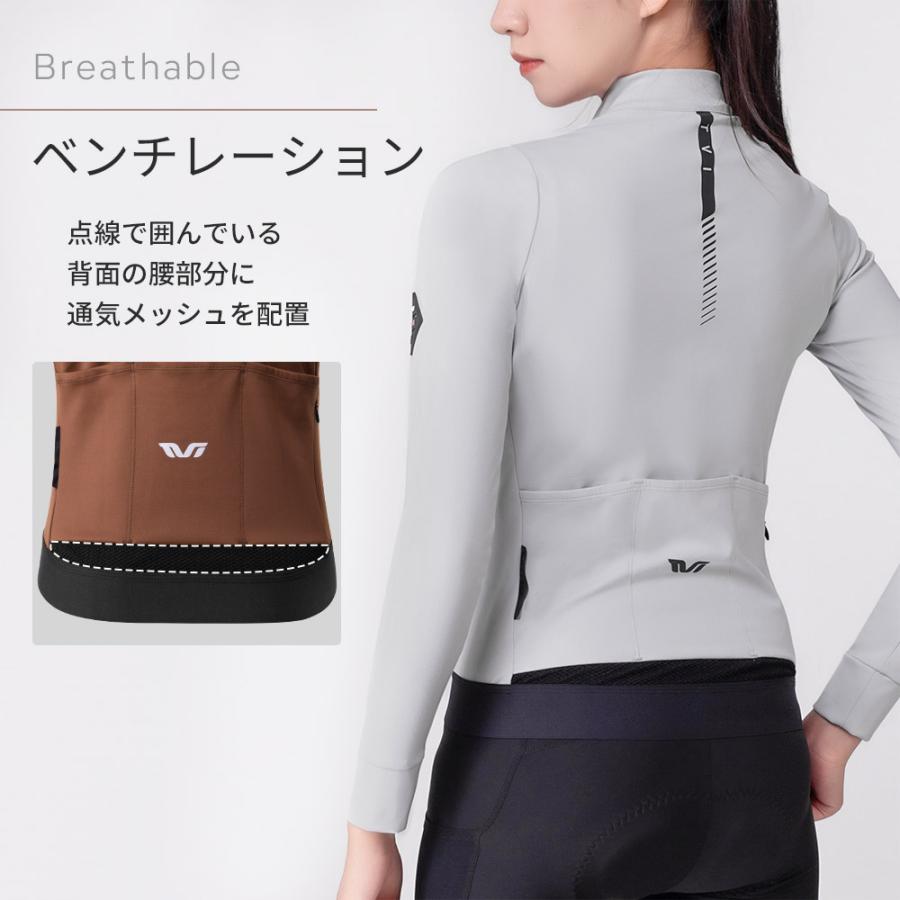 ROCKBROS サイクルウェア レディース 長袖 ジャージ サイクリング