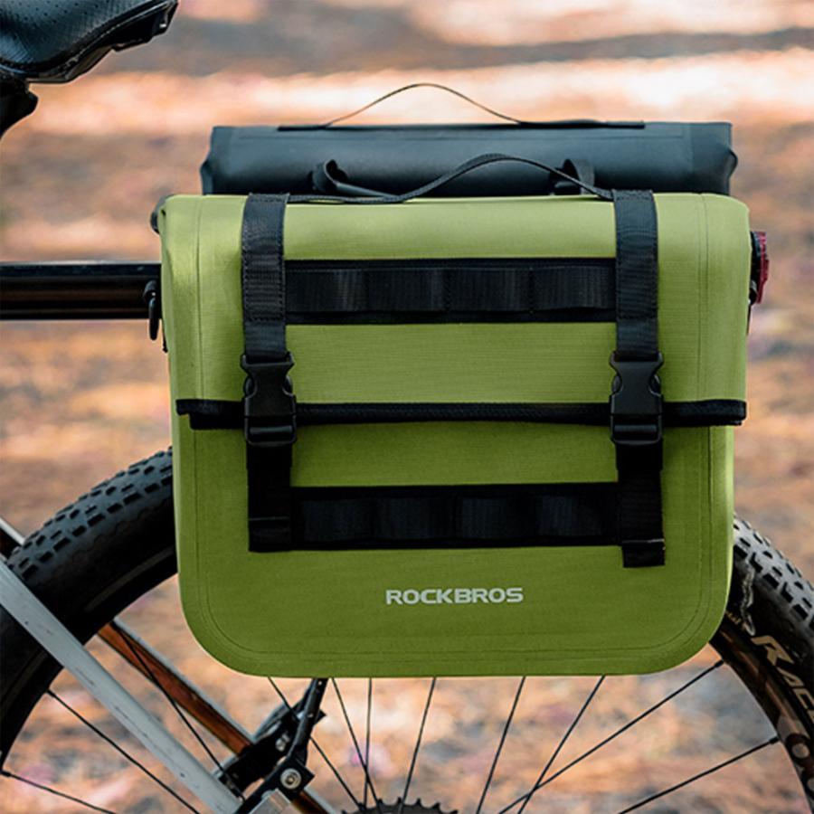 ROCKBROS 自転車 リアバッグ パニアバッグ リアキャリア 大容量 撥水