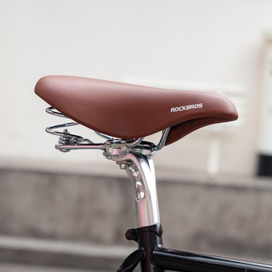 ROCKBROS 自転車 サドル 自転車サドル 交換 ワイド ビンテージ