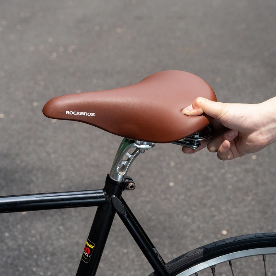 ROCKBROS 自転車 サドル 自転車サドル 交換 ワイド ビンテージ