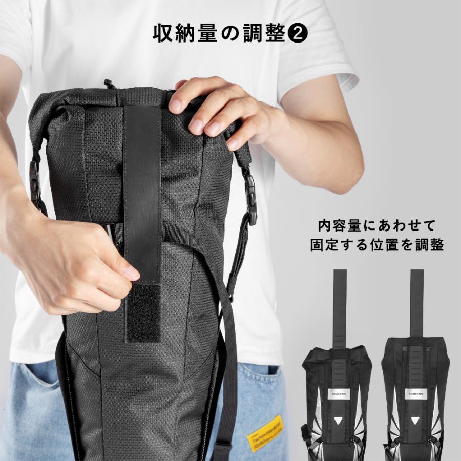 ROCKBROS サドルバッグ 自転車 リア 大容量 防水 最大8L 拡張 伸縮
