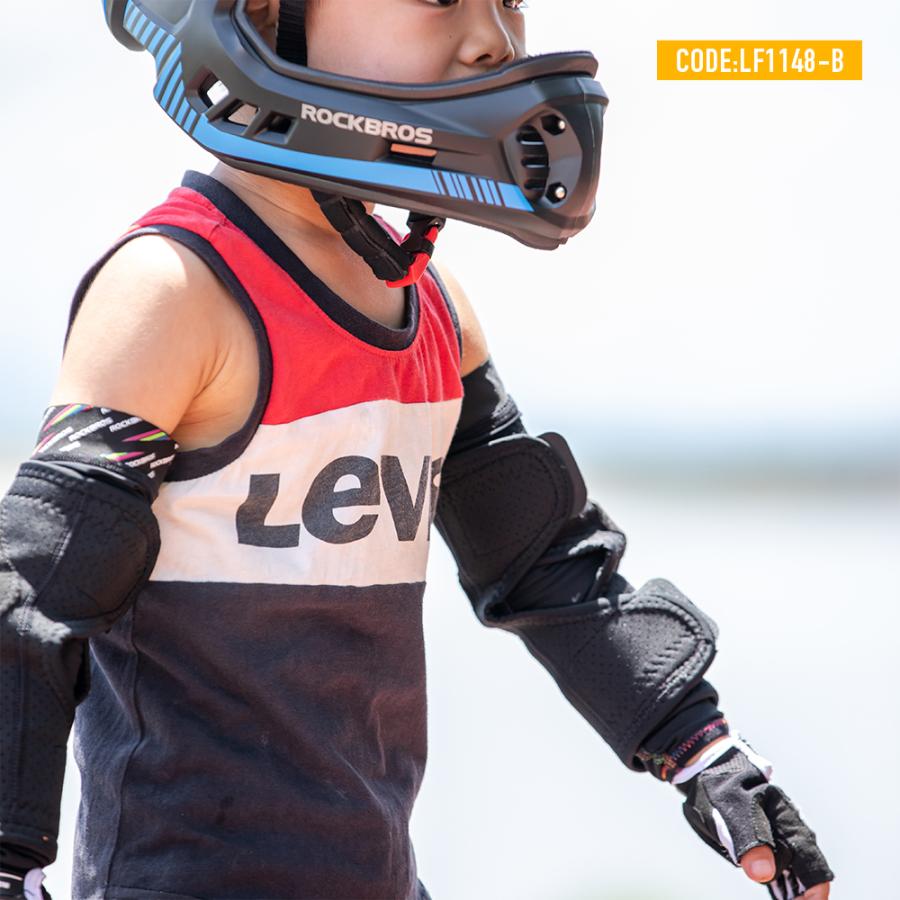 ROCKBROS プロテクター キッズ 子供用 肘 ひじ 膝 ひざ 自転車 一輪車