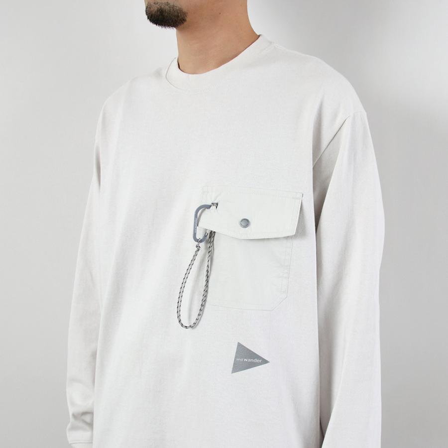 and wander（アンドワンダー） ヘビーコットン ポケット ロング