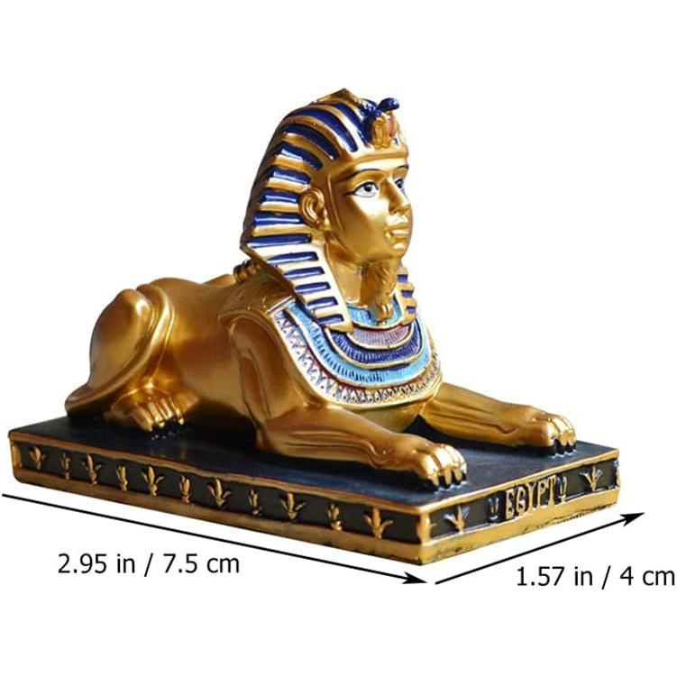 古代エジプトのスフィンクス彫像、エジプトの神々 砂漠の廃墟 装飾彫刻