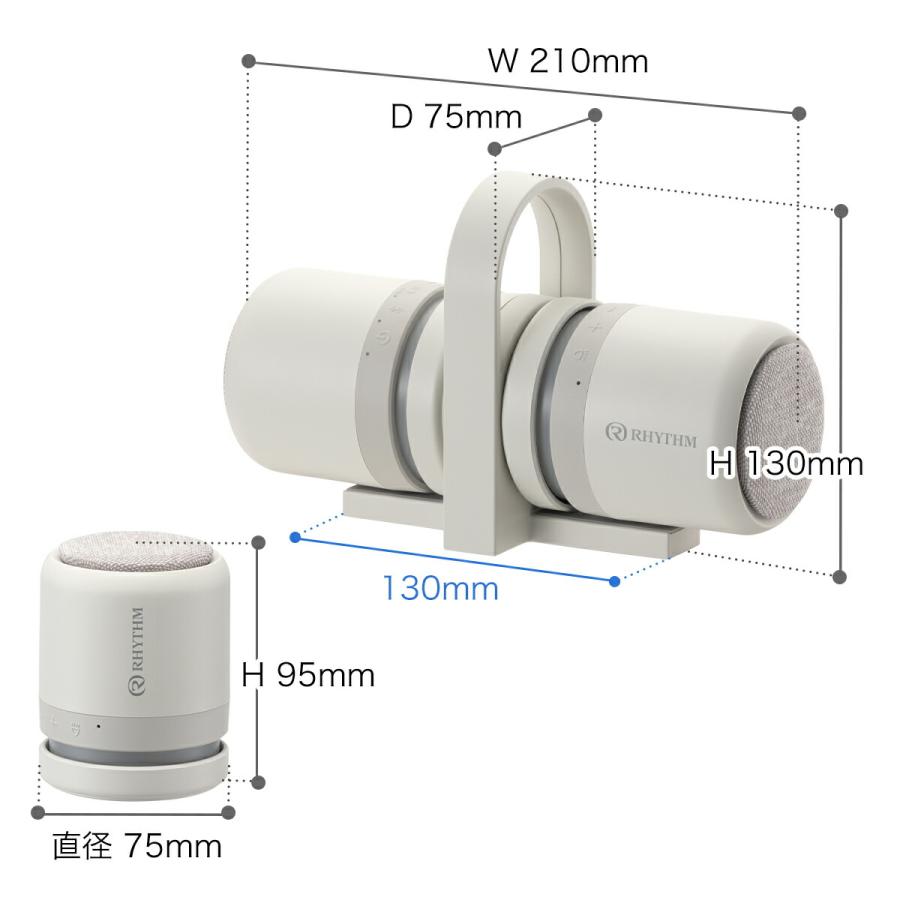 RHYTHM 防水ポータブルシアタースピーカー MAGSPEAKER DUO ］特典付