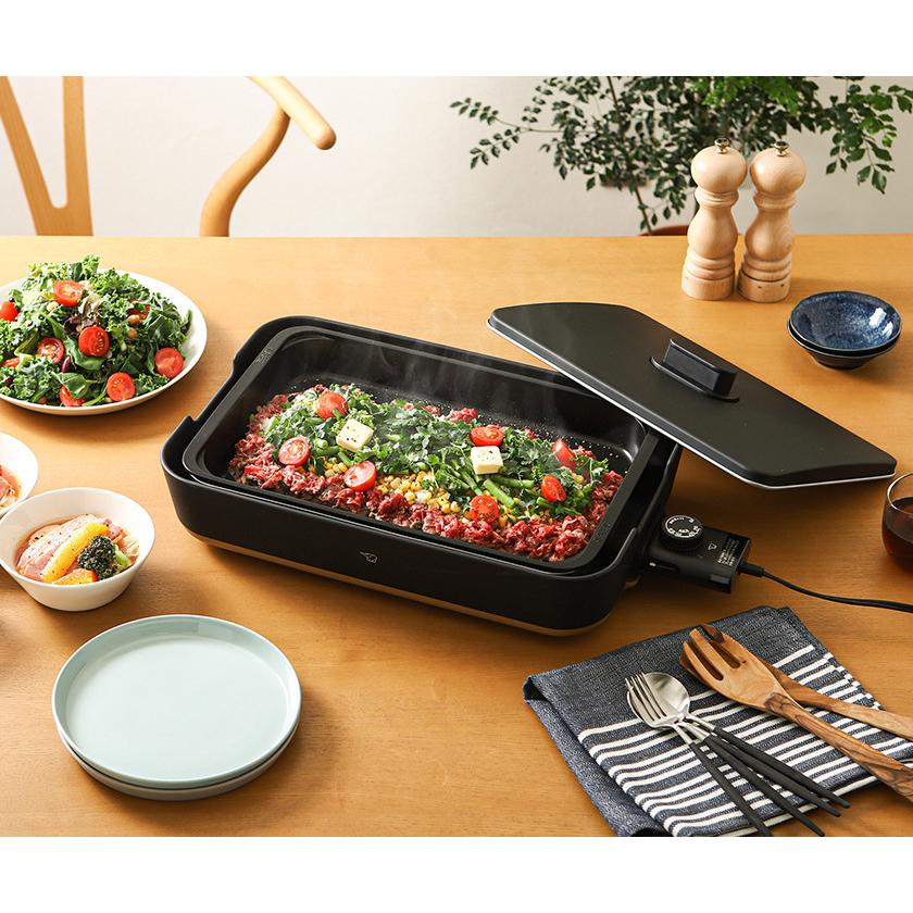 STAN. 特典付［ ホットプレート ］象印 スタン レシピ付き 大型 深型