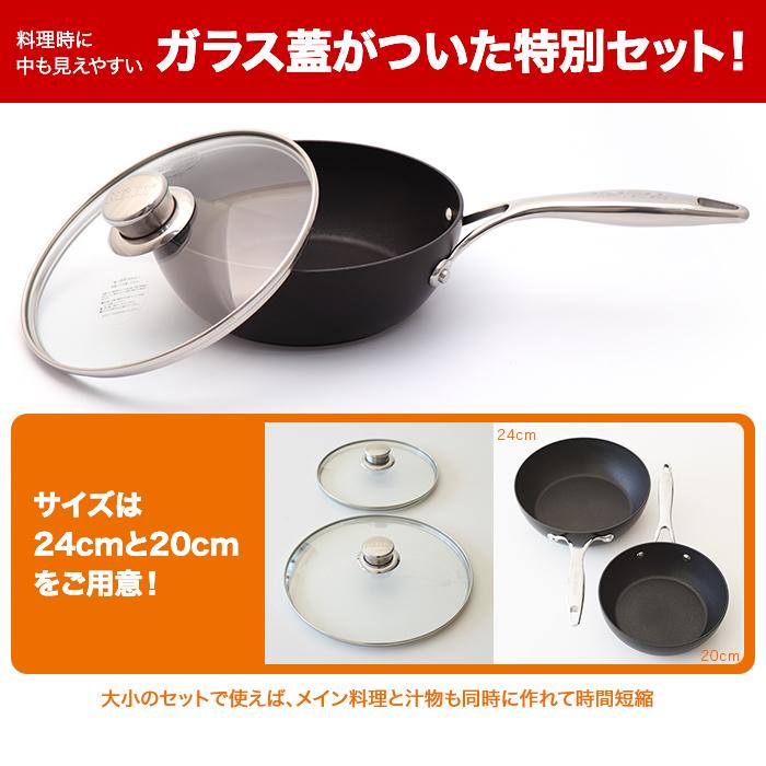 マイヤー サーキュロン フライパンセット 20cm(ガラス蓋付) じゅん散歩