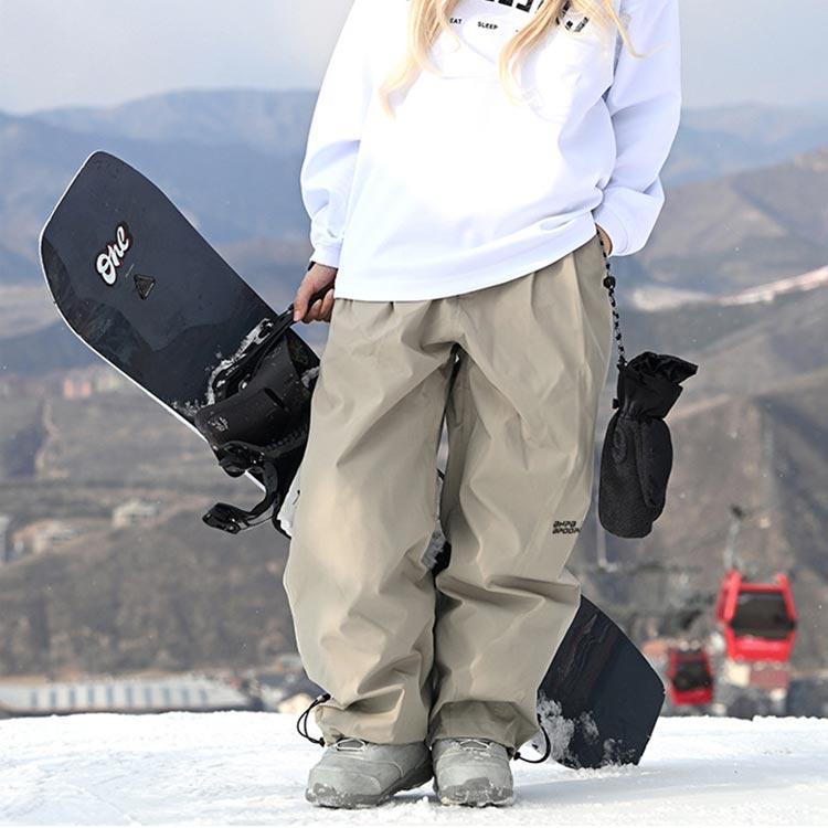 スキーパンツ スノーボードパンツ ストラップ付き メンズ レディース