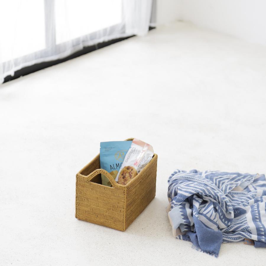 アタ製品 アタ雑貨 アタ 編まれた 四角 小物入れ 蓋無し CDボックス