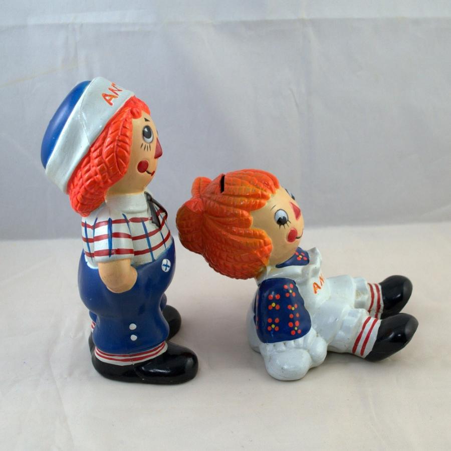 ラガディアン&アンディ ペア貯金箱 : カントリー雑貨DOLL GARDEN