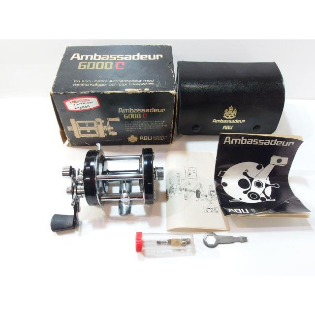 アブ ABU アンバサダー 6000C 黒 75年 右巻き ベイトリール オールド