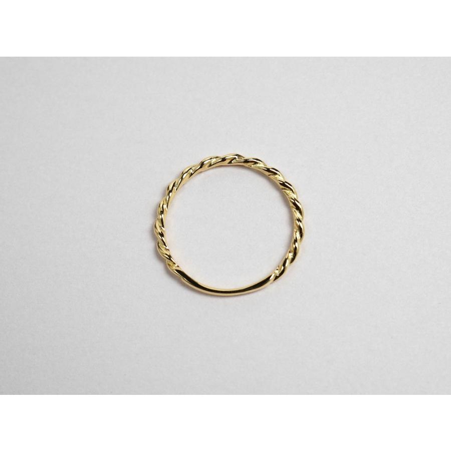 18K リング レディース 指輪 ツイスト 18Kリング 18金リング K18リング