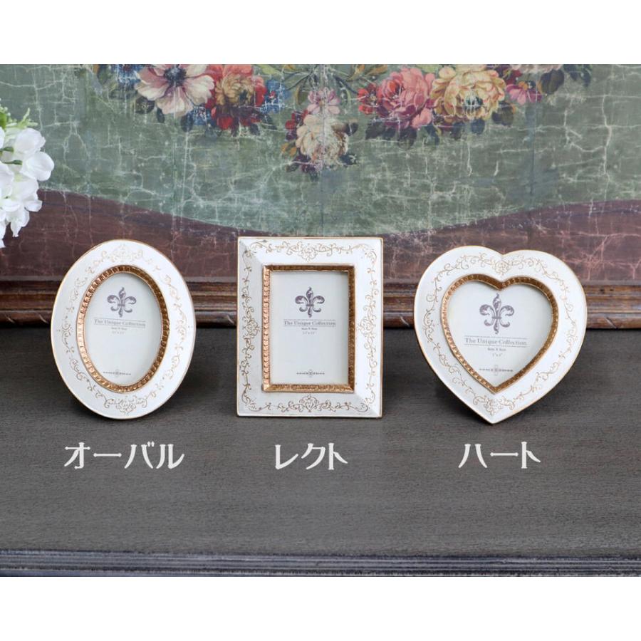 ミニフォトフレーム アンティークホワイト 3種類より選択 アンティーク