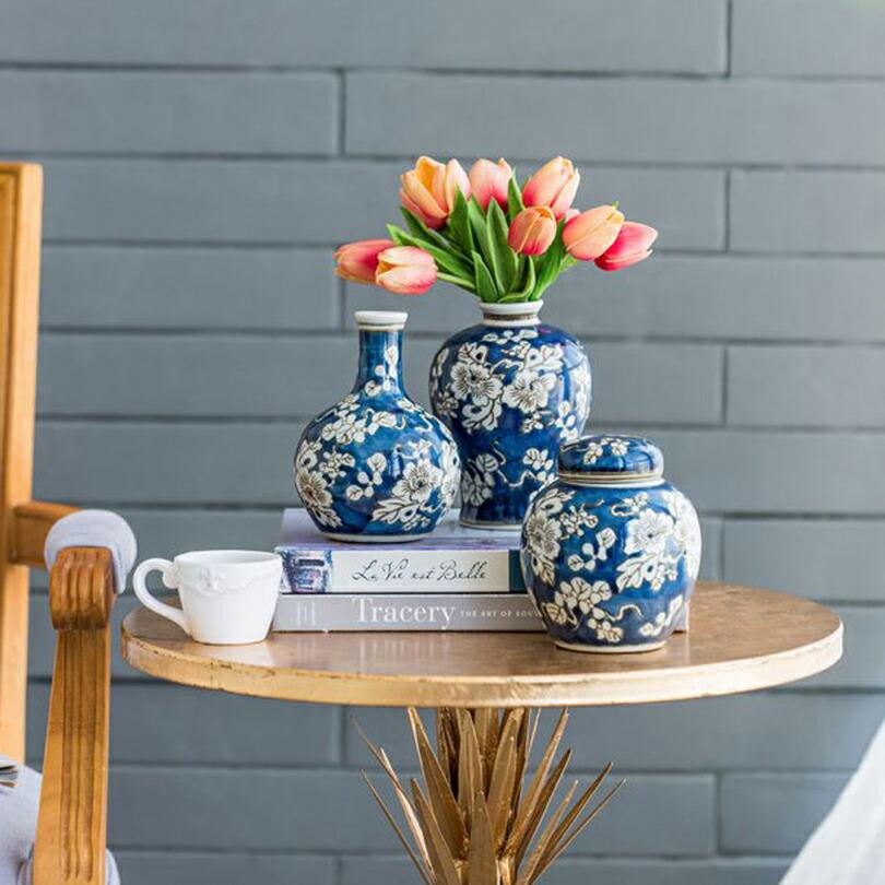 シノワズリ 小瓶 4個セット オリエンタル フラワーベース インテリア