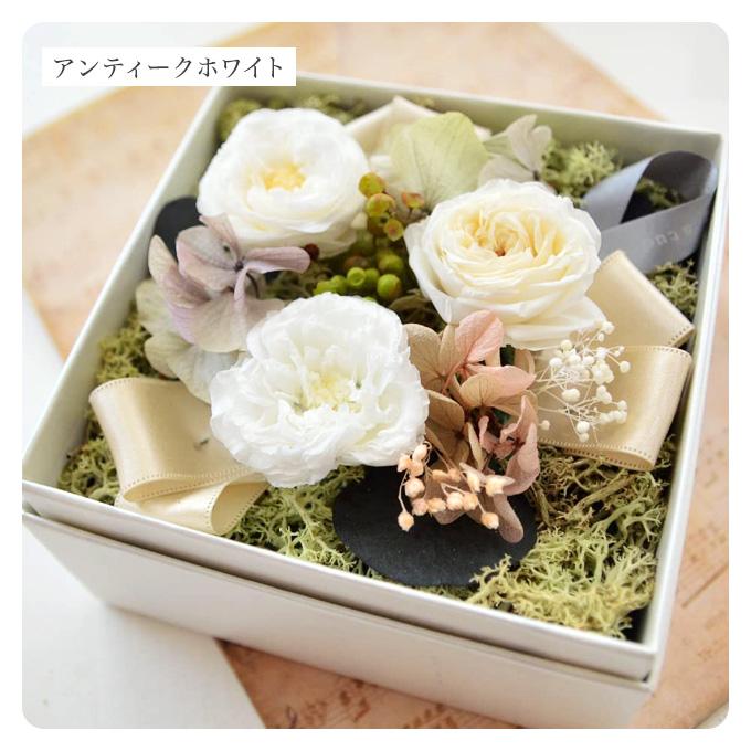 100% プリザーブドフラワー ギフト 香る フラワーボックス アロマbox