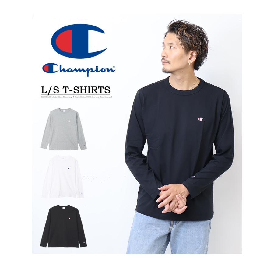 Champion（チャンピオン） ワンポイント 長袖Tシャツ ロンT 長T ロゴ