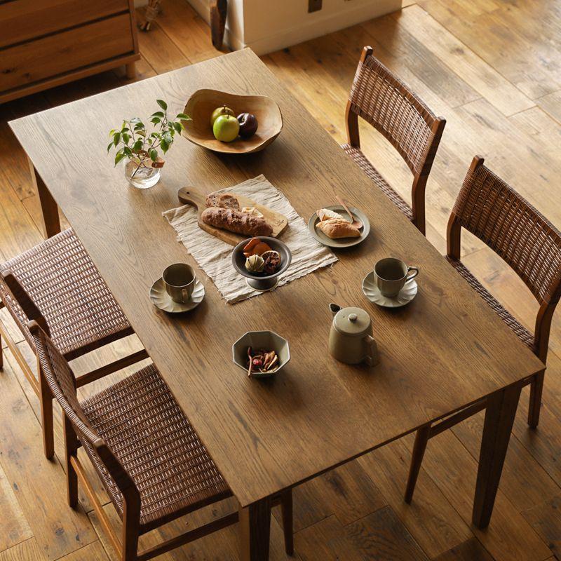 ダイニングテーブル こたつ テーブル FAM／BR ミッドブラウン 長方形