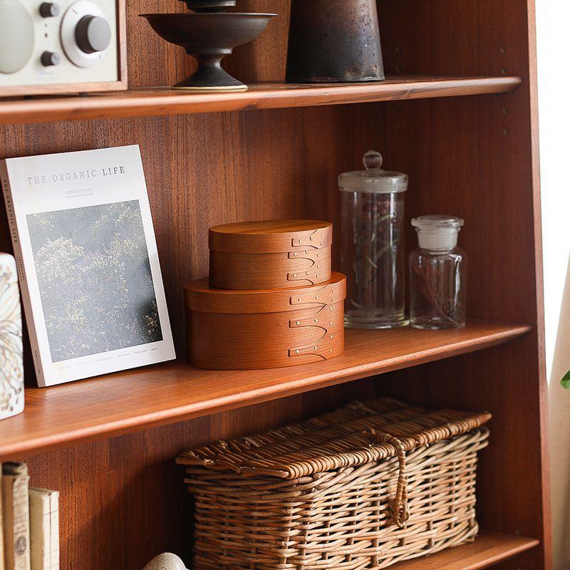 シェーカーボックス Lサイズ 収納 ボックス オーバル 楕円 木製