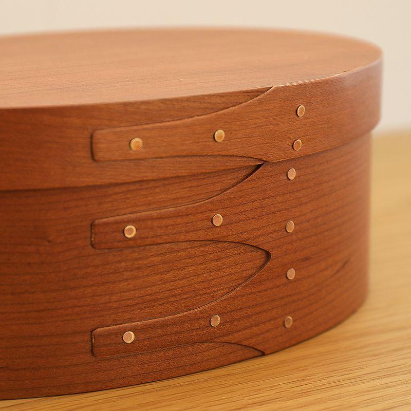シェーカーボックス Lサイズ 収納 ボックス オーバル 楕円 木製