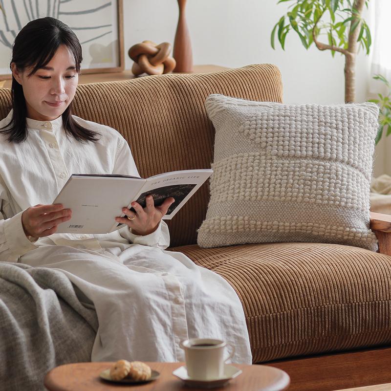 クッションカバー Woolith ウーリス 45×45 角型 ウール コットン