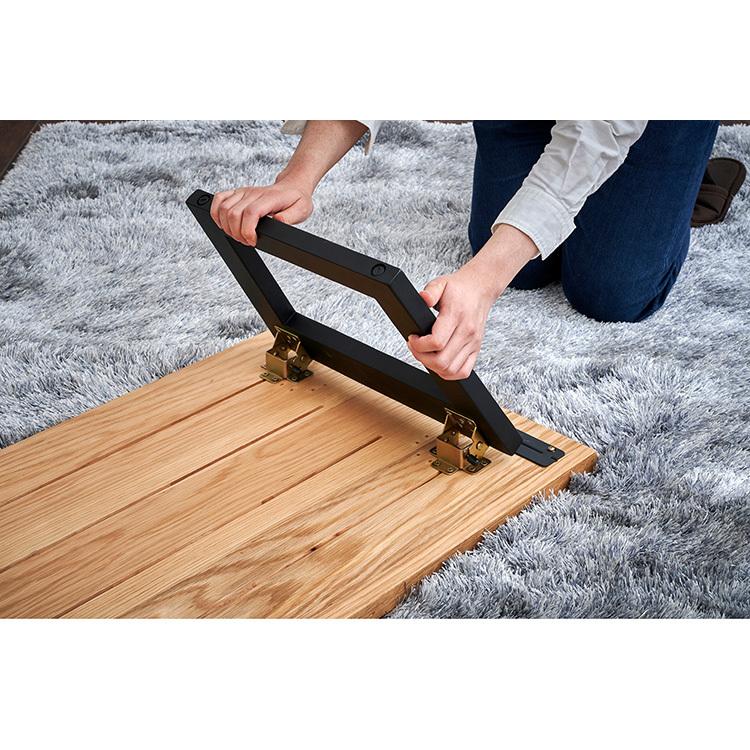 センターテーブル 折り畳み 折りたたみ 幅100 おしゃれ 天然木 無垢材