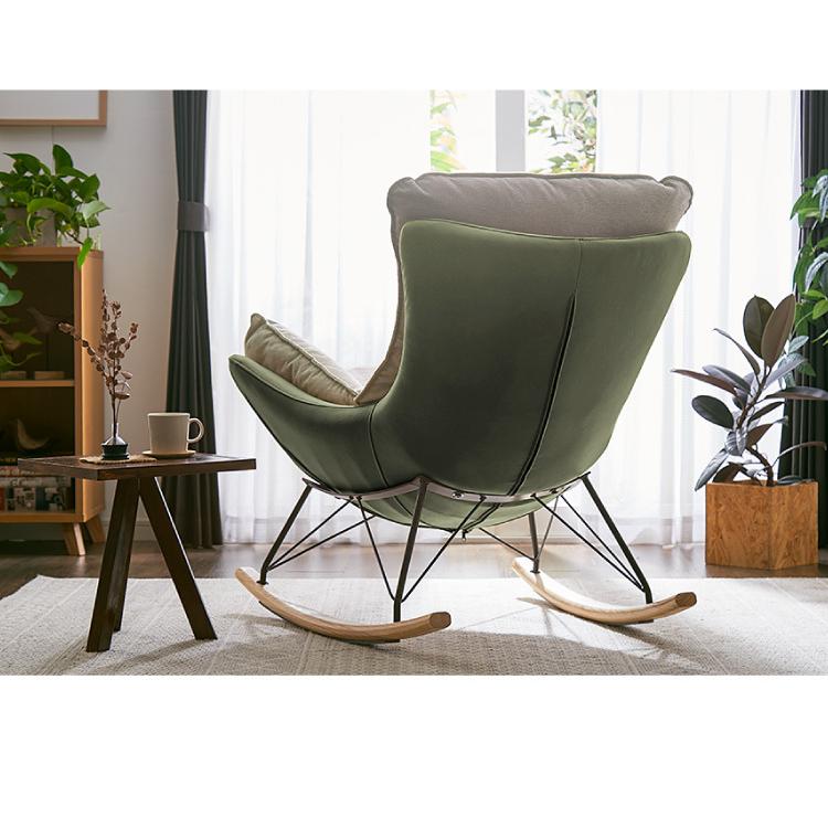 リコメン堂 ロッキングチェア オットマン セット リラックス 1人掛け