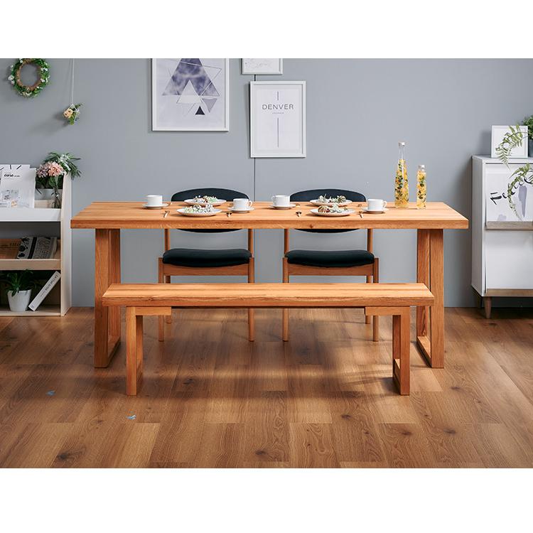 ダイニングセット 4人掛け 4点セット オーク無垢材 ベンチ ダイニング