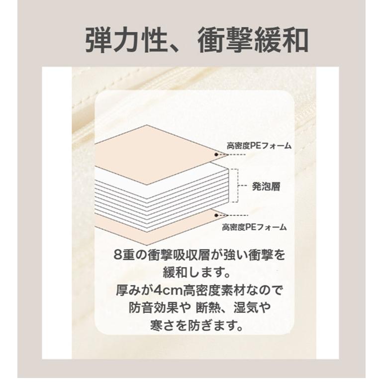 プレイマット4つ折り 120×160 折りたたみ ベビー 120 160 赤ちゃん