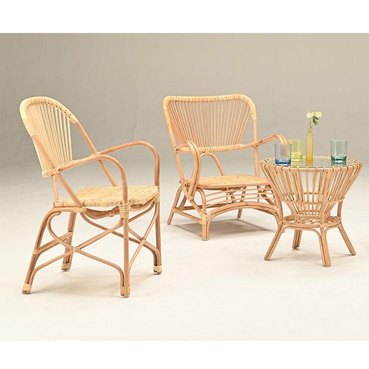 ラタンチェア 1人掛け ハイバック 完成品 定番 1人用 1P チェア 椅子