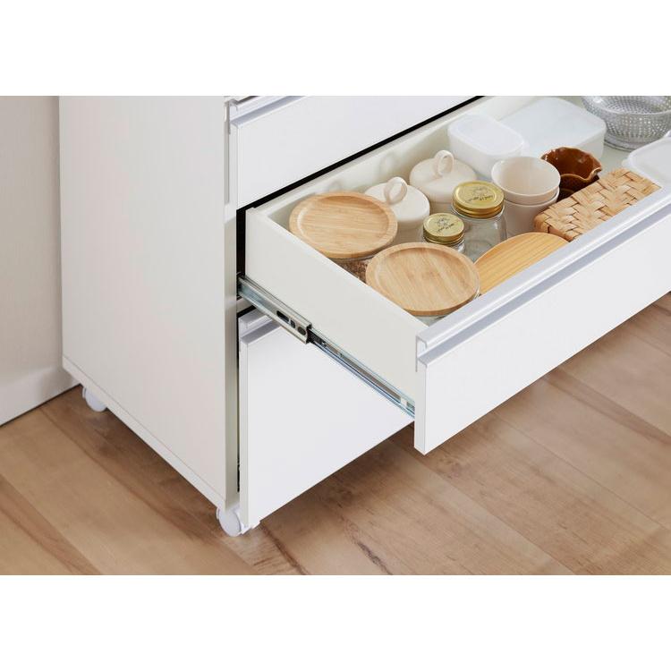 キッチンカウンター 間仕切り ステンレス天板 幅60 完成品 国産 背面