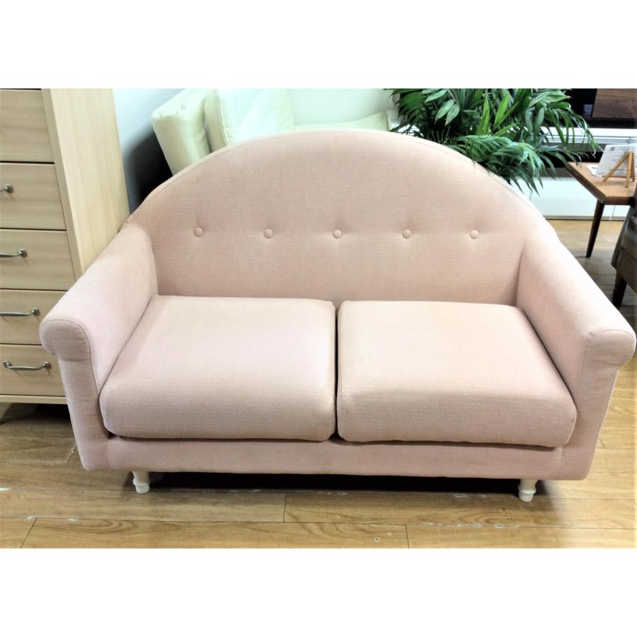 Francfranc ソファ フランフラン コリーヌ ピンク 2人用 : いいもの