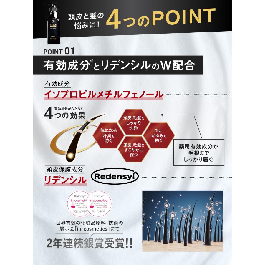 REDEN（リデン） メディカルシャンプー 毛髪診断士(R)監修 濃密泡