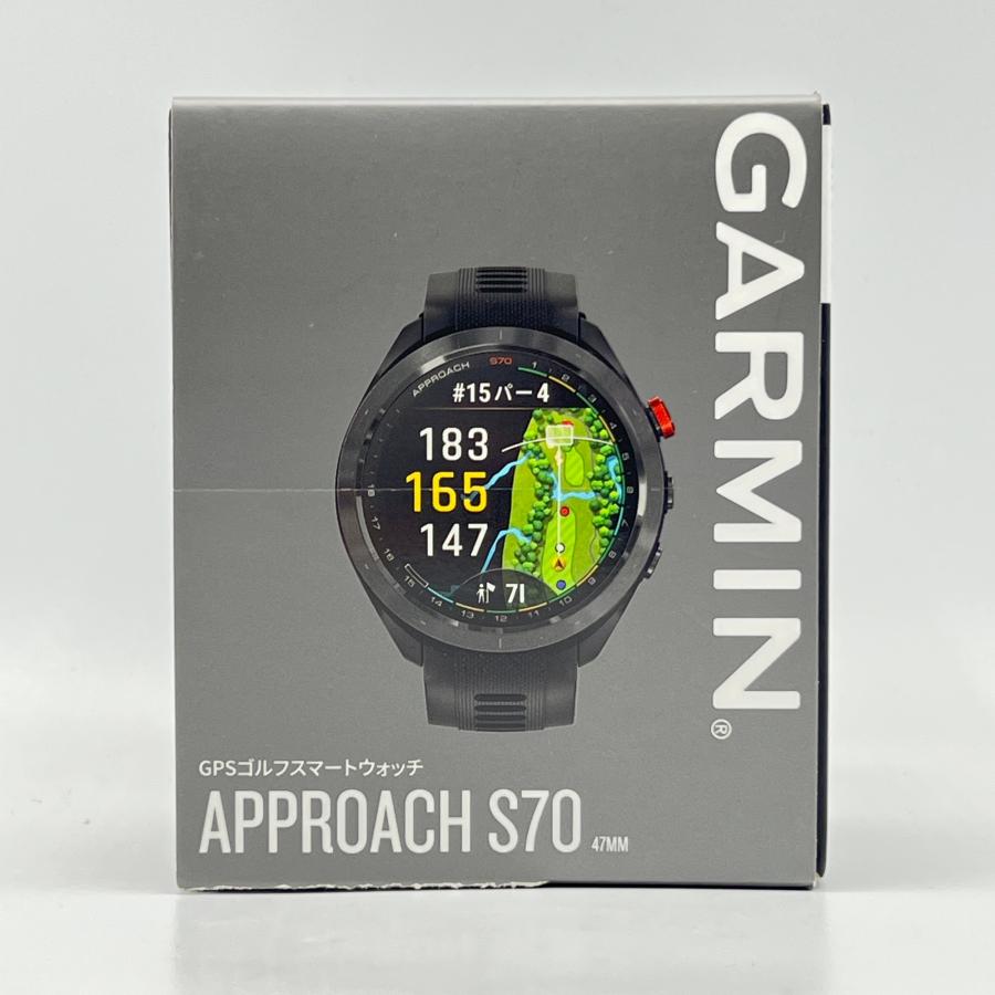 ボーナスストア+5％【美品】GARMIN Approach S70 47mm Black 010-02746
