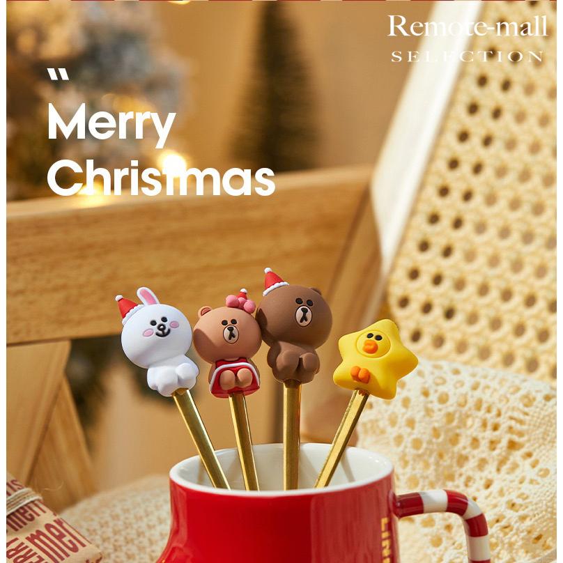 クリスマス限定】LINE FRIENDS スプーン フォーク セット 4本