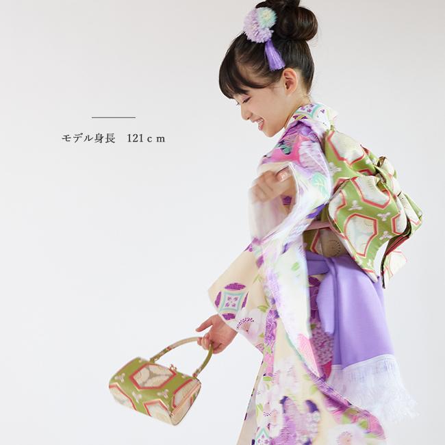 フルセット 七五三 着物 7歳 女の子 レンタル 正統派 ぷちぷり ピンク