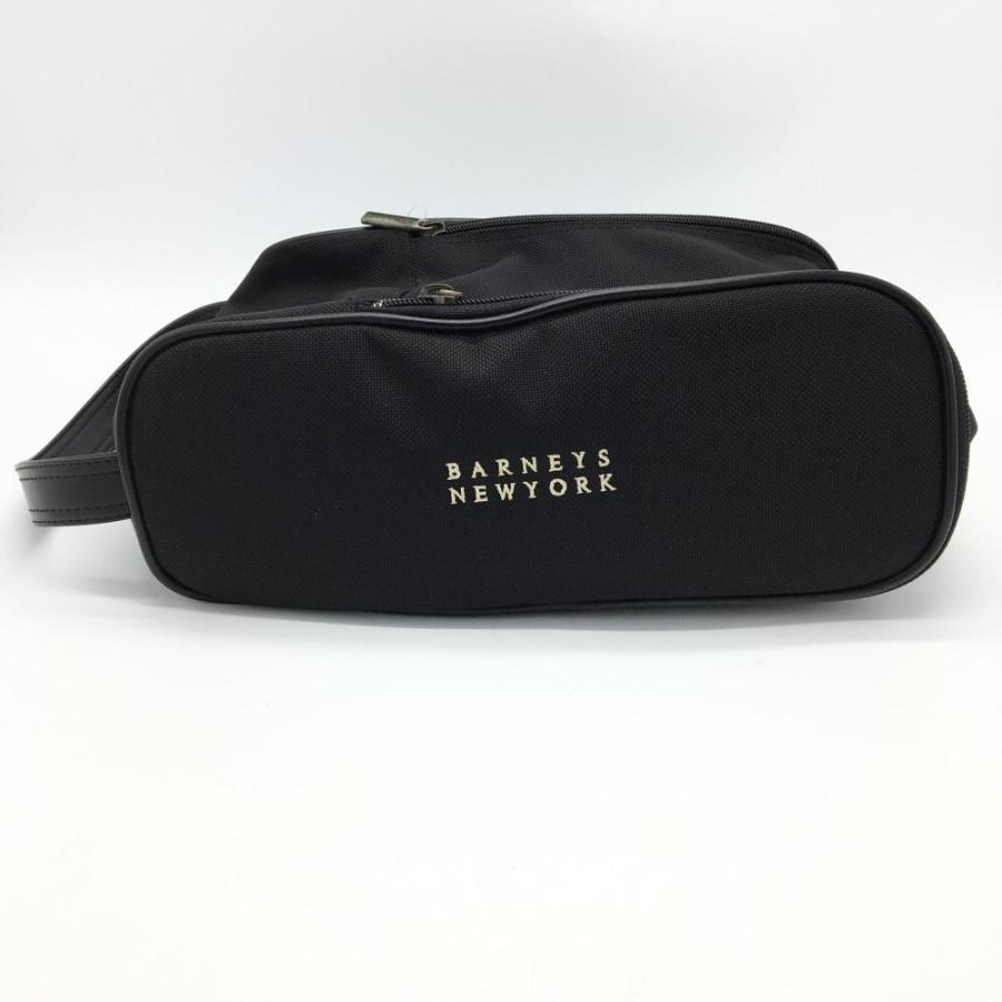 BARNEYS NEWYORK バーニーズニューヨーク シューズケース 黒 ロゴ
