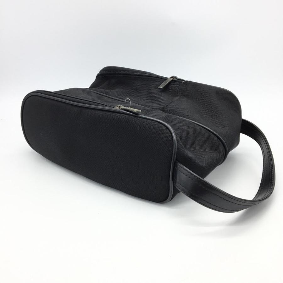 BARNEYS NEWYORK バーニーズニューヨーク シューズケース 黒 ロゴ