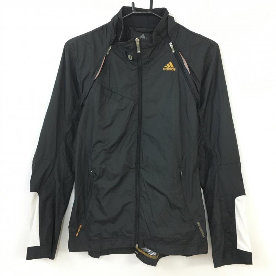 adidas（アディダス） 2WAYジャケット 黒 袖取り外し可 一部メッシュ