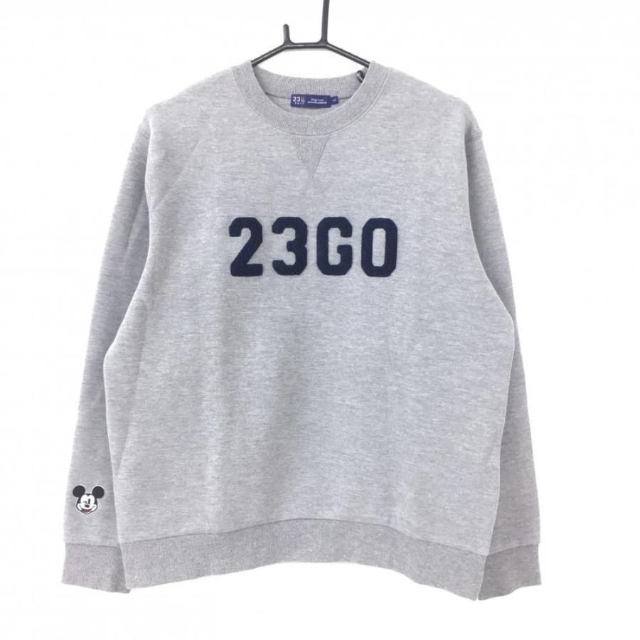 美品】23区 23区ゴルフ×Disney スウェットトレーナー 杢グレー