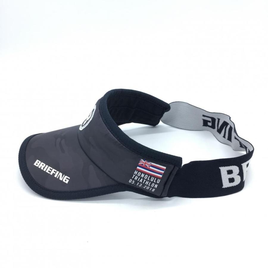 BRIEFING ブリーフィング サンバイザー ネイビー×白 カモフラ 迷彩