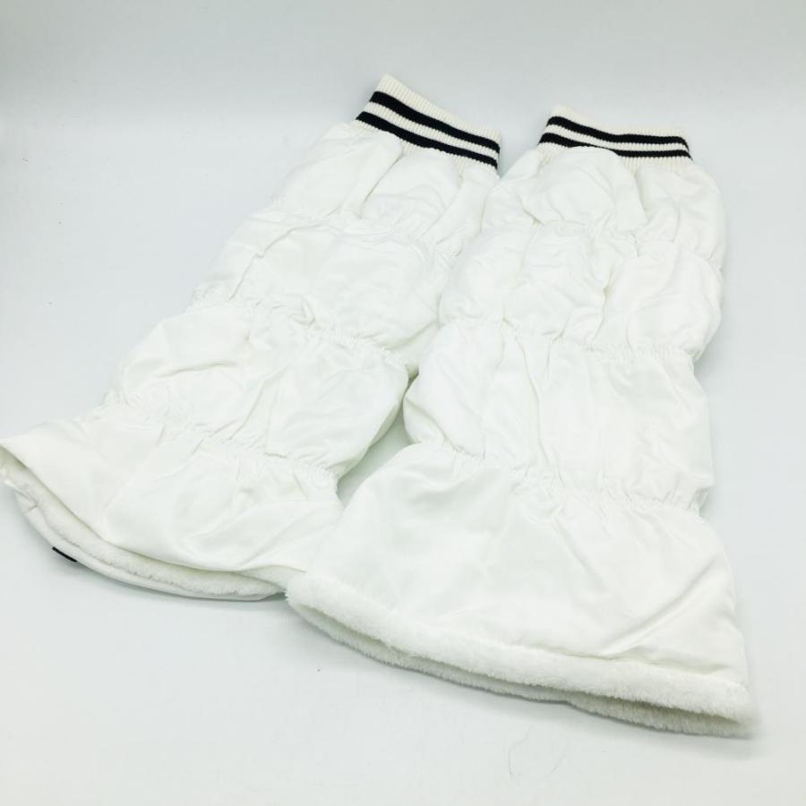 美品】PEARLY GATES パーリーゲイツ レッグウォーマー 白×ダーク