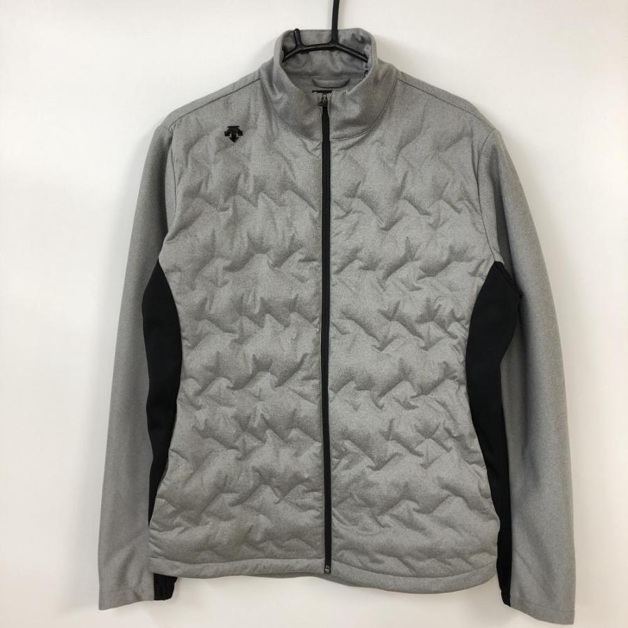 30%OFF価格／DESCENTE デサントゴルフ ダウンジャケット 杢グレー×黒