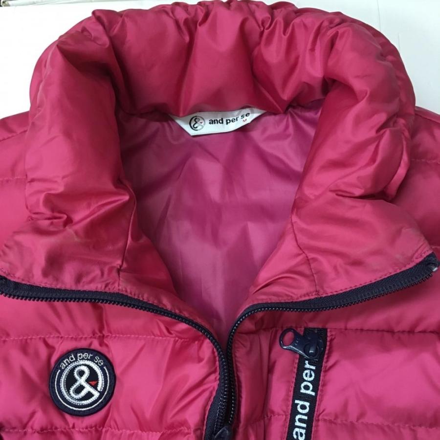 and per se（アンパスィ） ダウンジャケット ピンク ダウン90％ 軽量
