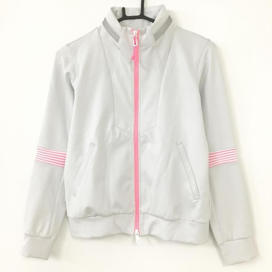 MARK&LONA（マークアンドロナ） 2WAYブルゾン ライトグレー×蛍光ピンク