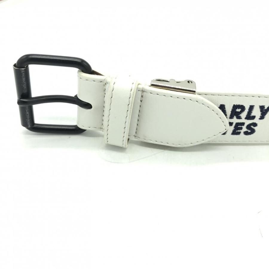 PEARLY GATES パーリーゲイツ レザーベルト 30周年 ニコちゃん 刺繍