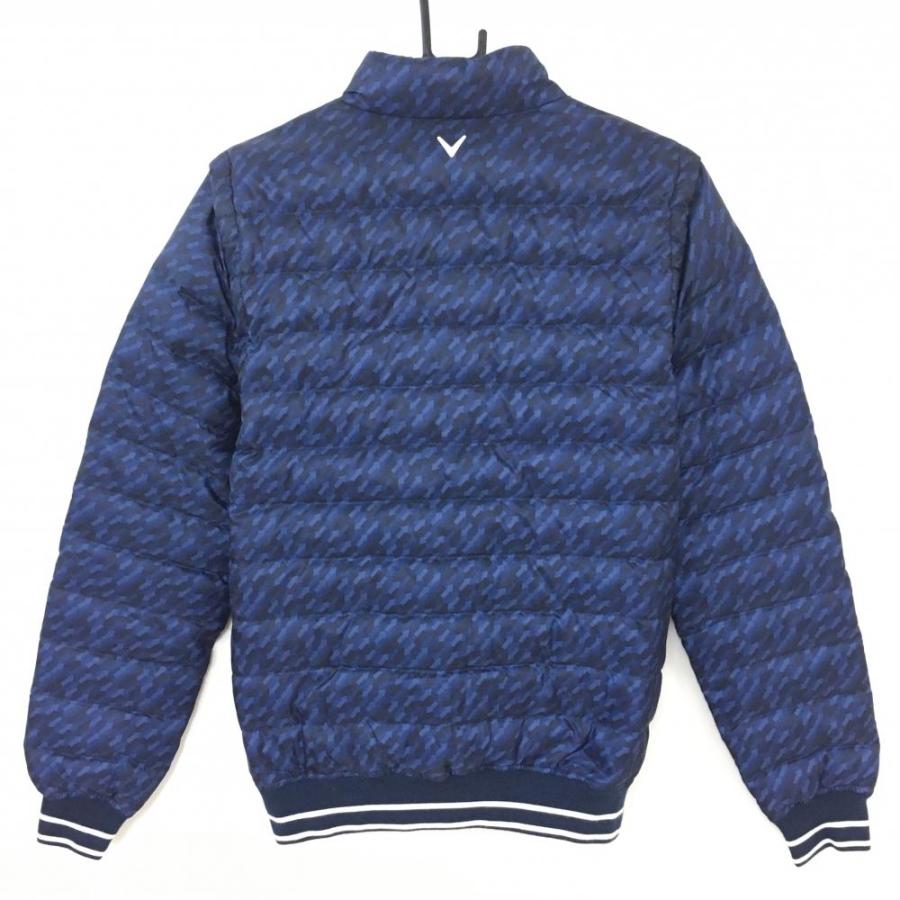 10%OFF価格／Callaway キャロウェイ 2WAYダウンジャケット ネイビー×白