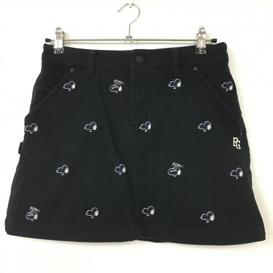 PEARLY GATES パーリーゲイツ スカート ネイビー×白 スヌーピー総柄