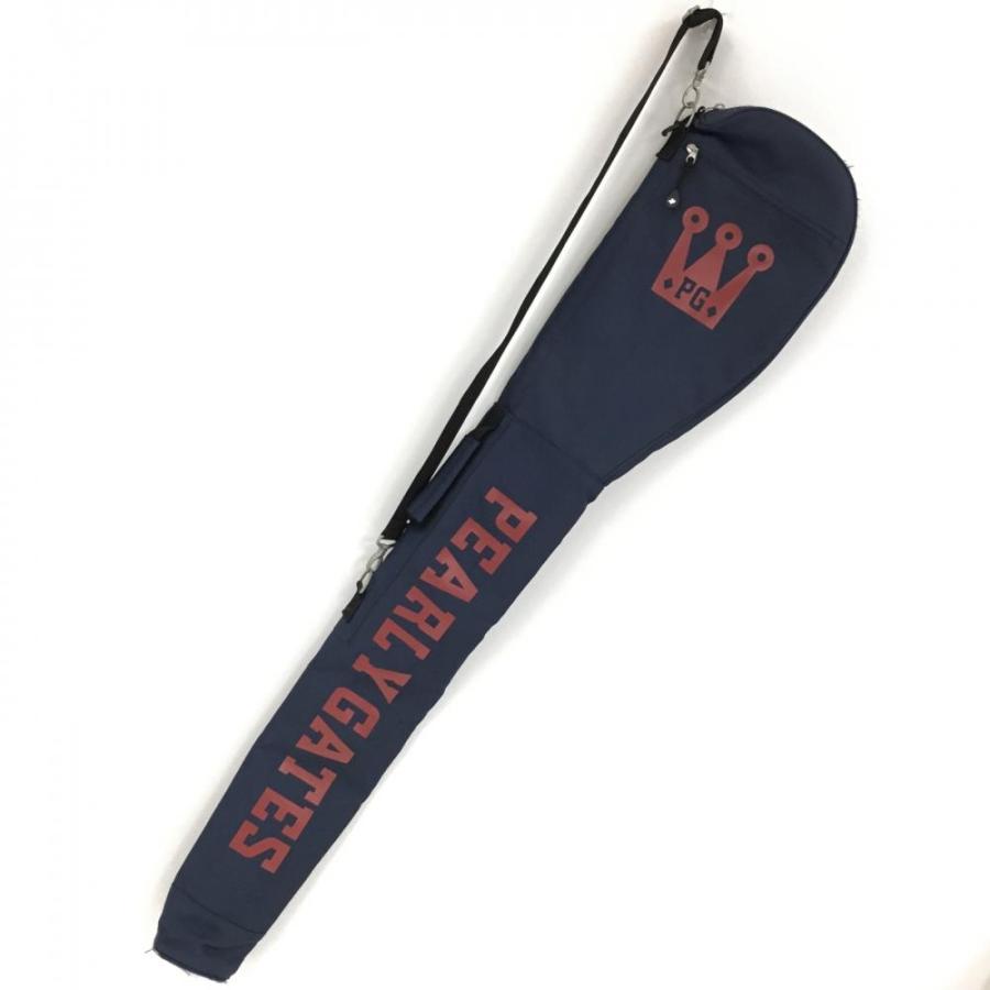 パーリーゲイツ クラブケース ネイビー×レッド ゴルフ PEARLY GATES